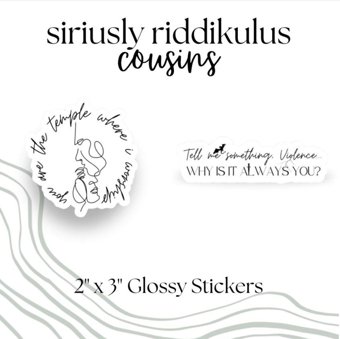 Dragon Rider Sticker Pack |Romantasy Bookish Decal (2.5-inch)