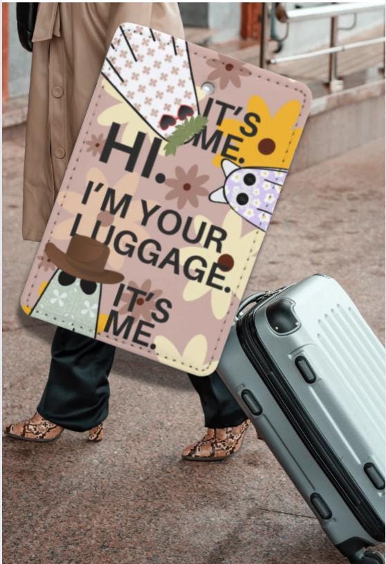 1, 2, 3 Let's Go Luggage Tag | Lyric Inspired Travel Accessory