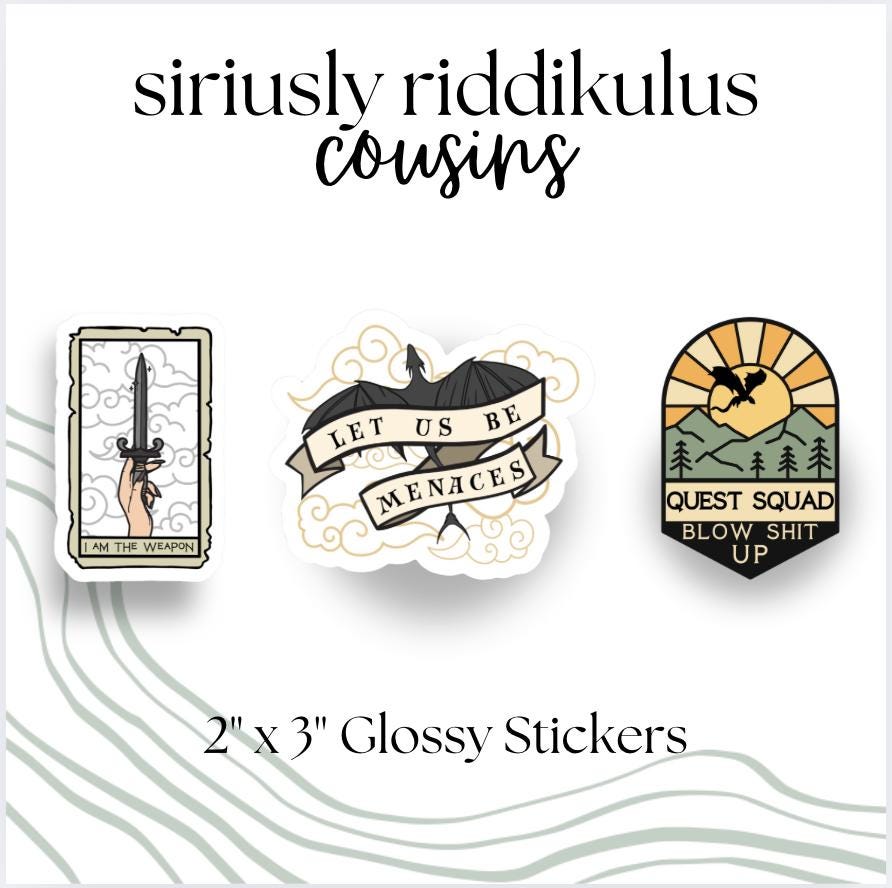 Why Is It Always You? Dragon Rider Sticker | Romantasy Bookish Decal (2-inch)
