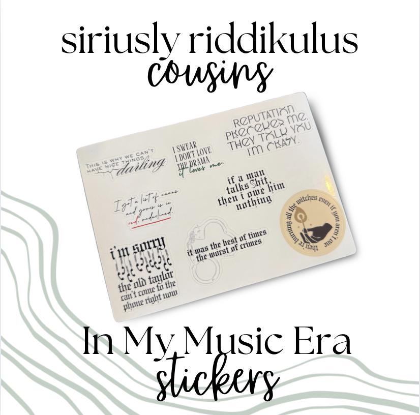 Burn My Life Down Sticker | Music Inspired Decal for Laptop or Water Bottle