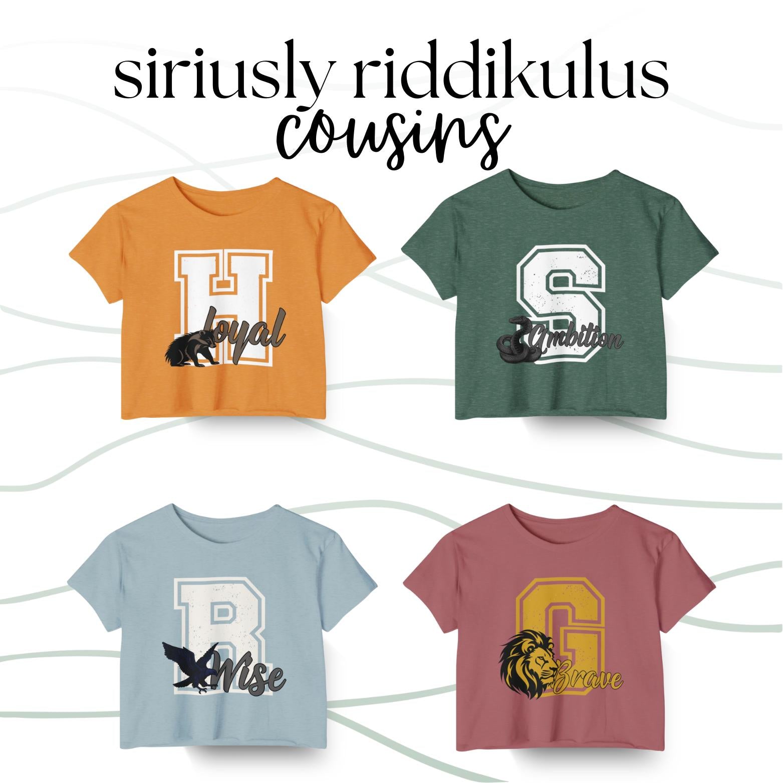 Wizard House Pride Varsity Crop Top Shirt