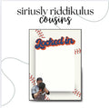 Detroit Baseball Pitcher Notepad Sports Fan Gift