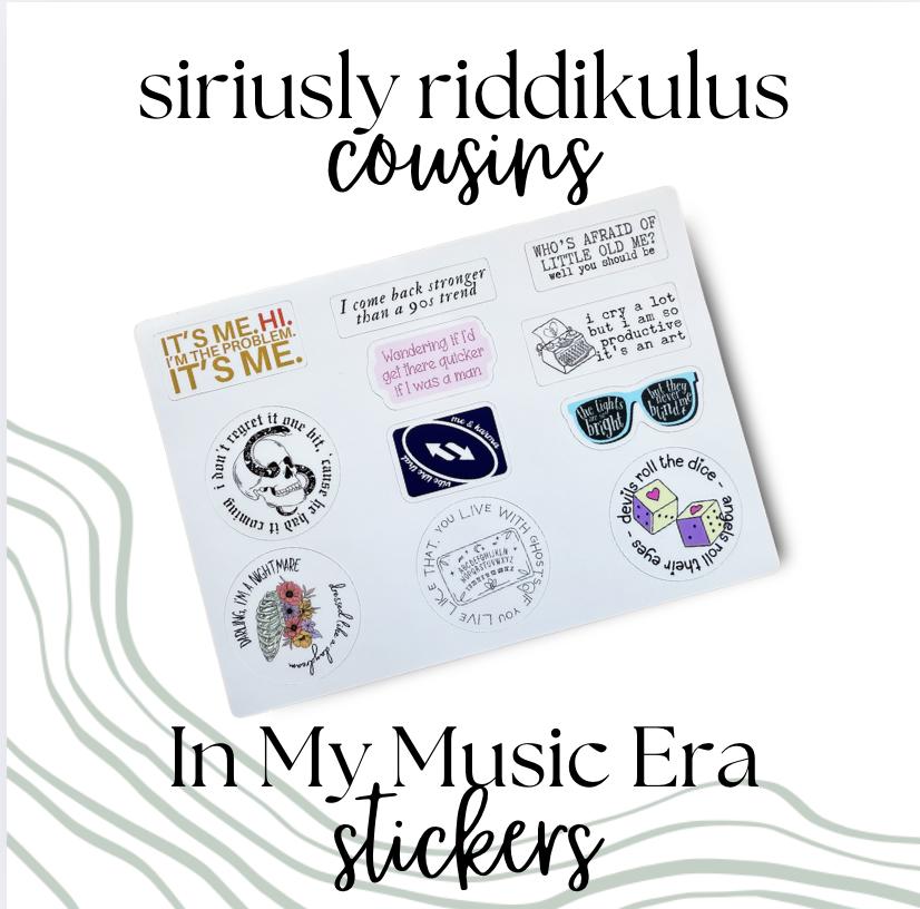 Burn My Life Down Sticker | Music Inspired Decal for Laptop or Water Bottle