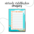 Keep It One Hundred Notepad | Lyric Inspired To-Do List