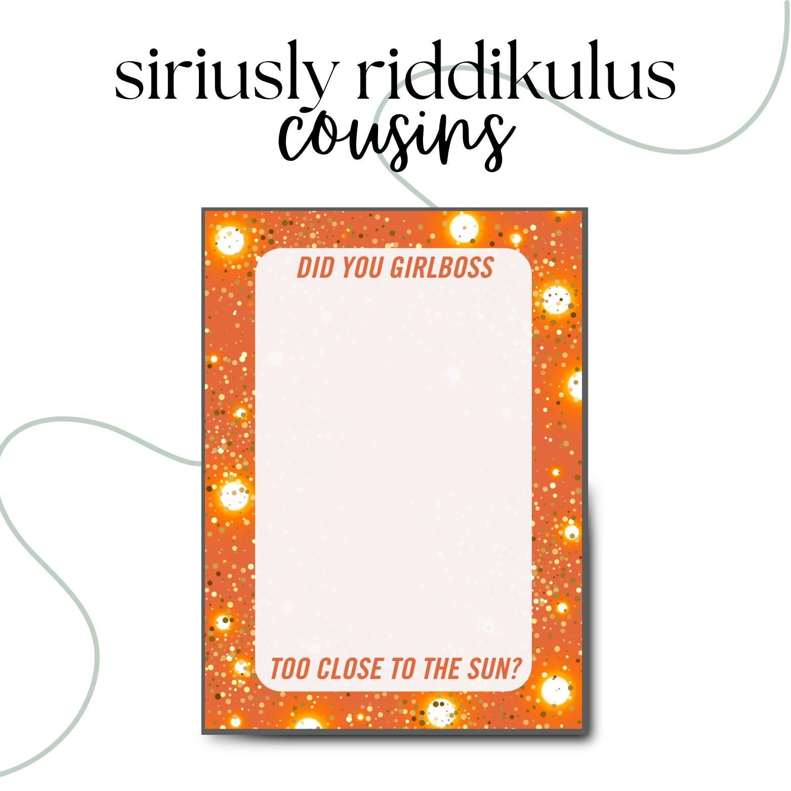 You Light the Match Notepad | Lyric Inspired To-Do List
