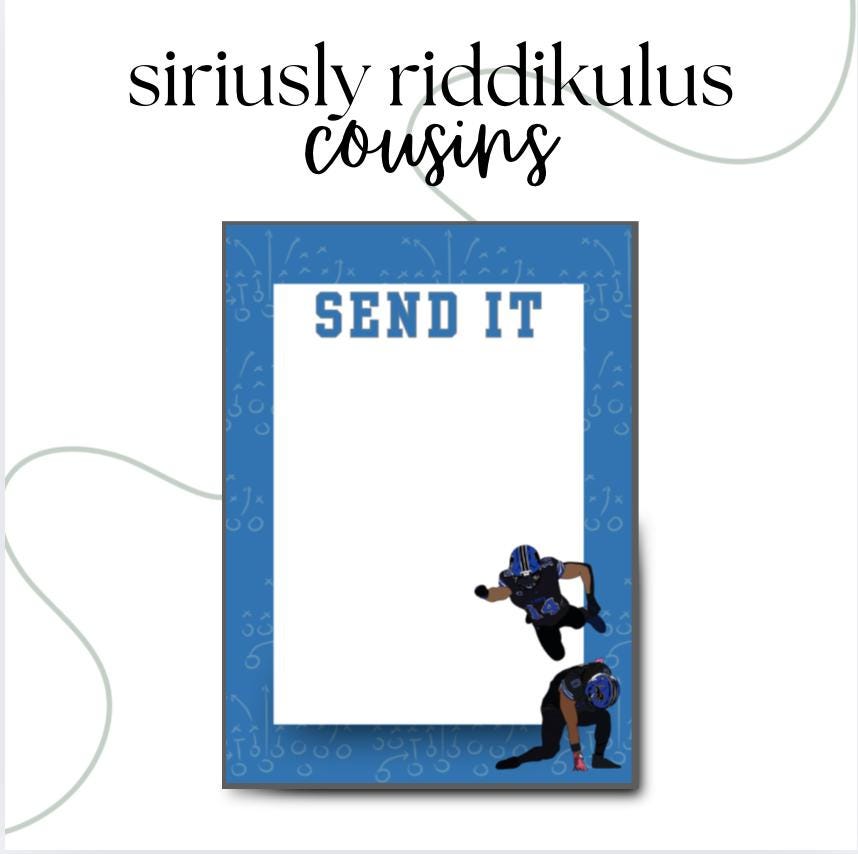 Detroit Football Touchdown Celebration Notepad | Sports Fan Gift